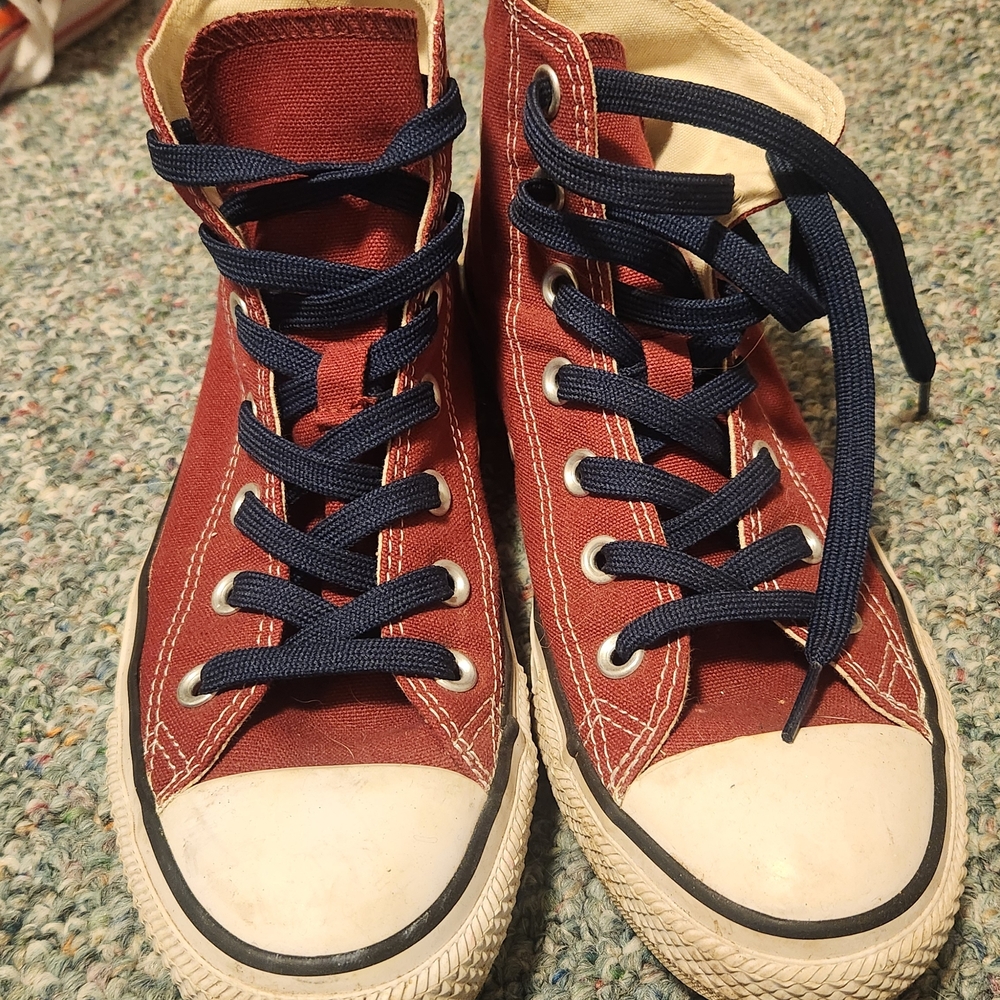 Converse Cream High-Top Sneakers